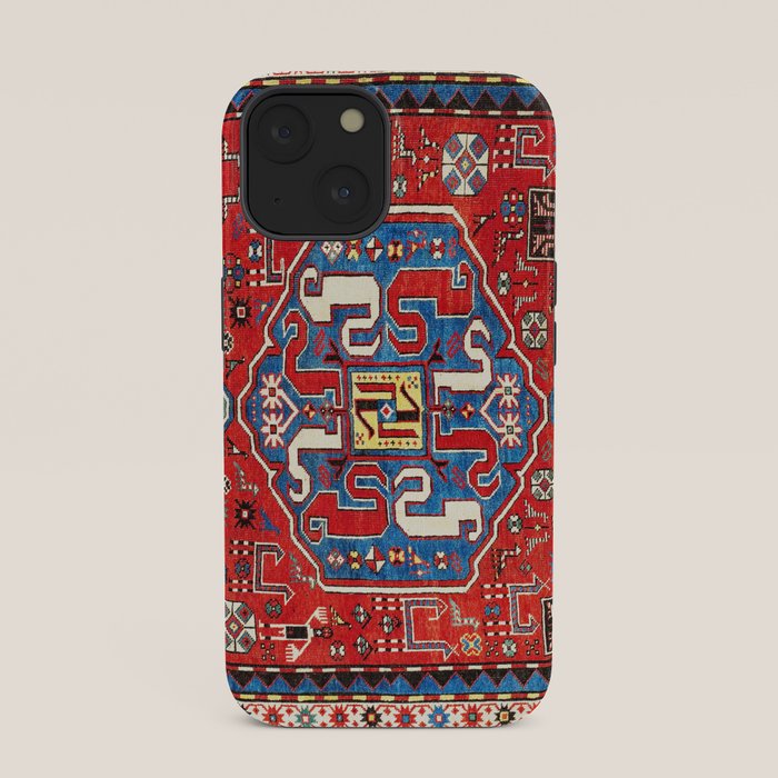 Chondzoresk Karabagh Caucasian Antique Carpet Print iPhone Case Gallery Image 33