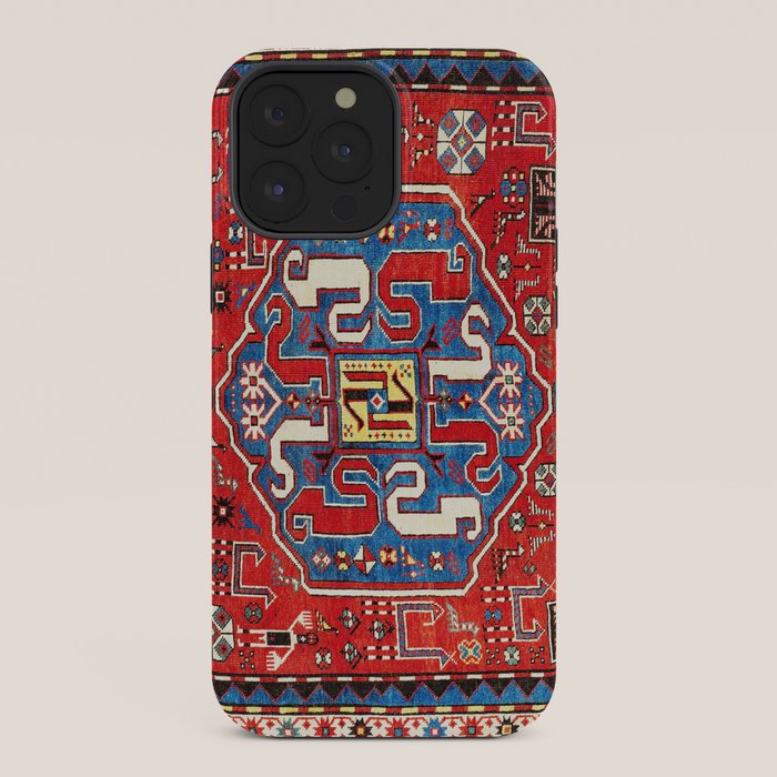 Chondzoresk Karabagh Caucasian Antique Carpet Print iPhone Case Gallery Image 36