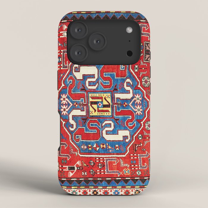 Chondzoresk Karabagh Caucasian Antique Carpet Print iPhone Case Gallery Image 3