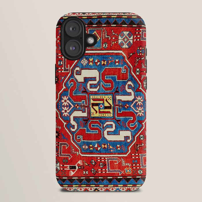 Chondzoresk Karabagh Caucasian Antique Carpet Print iPhone Case Gallery Image 10
