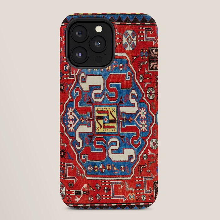 Chondzoresk Karabagh Caucasian Antique Carpet Print iPhone Case Gallery Image 28