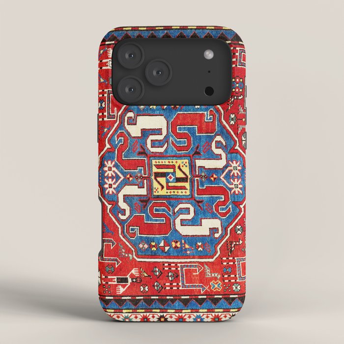 Chondzoresk Karabagh Caucasian Antique Carpet Print iPhone Case Gallery Image 4