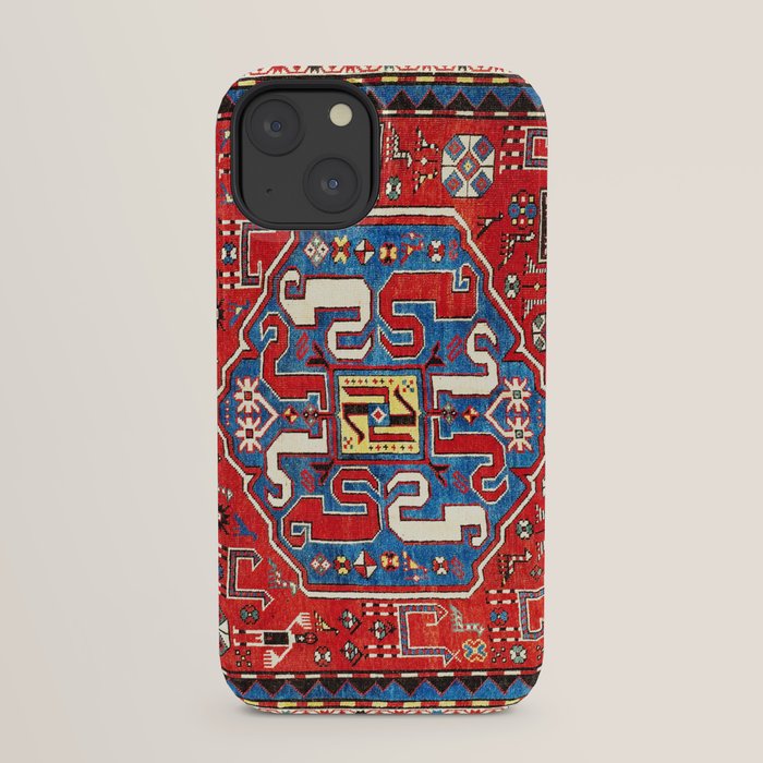 Chondzoresk Karabagh Caucasian Antique Carpet Print iPhone Case Gallery Image 29