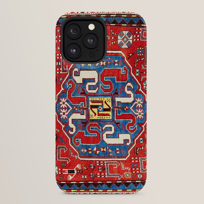 Chondzoresk Karabagh Caucasian Antique Carpet Print iPhone Case Gallery Image 24