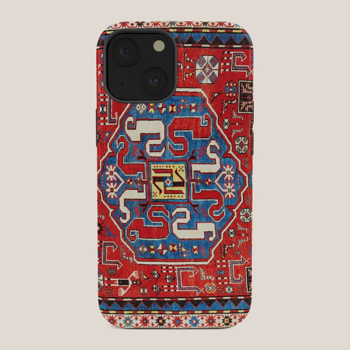 Chondzoresk Karabagh Caucasian Antique Carpet Print iPhone Case Gallery Image 34