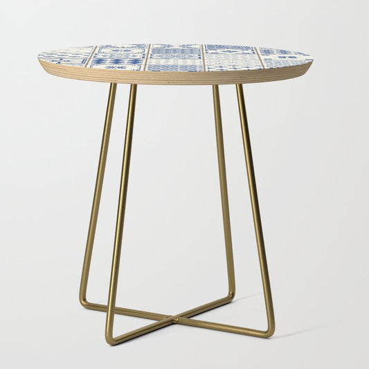 Blue Ceramic Tiles Side Table Gallery Image 1