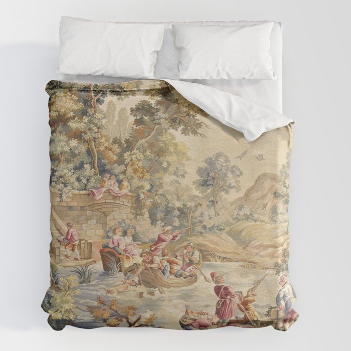 Antique Aubusson Louis XV French Tapestry Duvet Cover Gallery Image 7