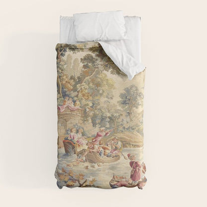 Antique Aubusson Louis XV French Tapestry Duvet Cover Gallery Image 9