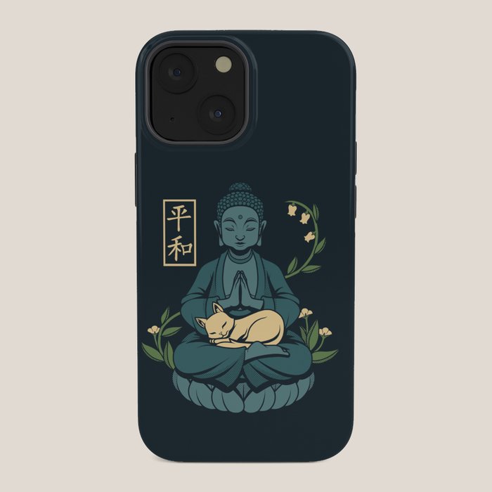 Cat Meditation Buddhism Buddha by Tobe Fonseca iPhone Case Gallery Image 34