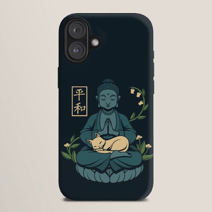 Cat Meditation Buddhism Buddha by Tobe Fonseca iPhone Case Gallery Image 10