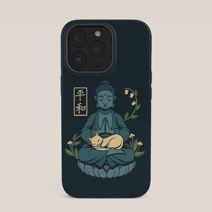 Cat Meditation Buddhism Buddha by Tobe Fonseca iPhone Case Gallery Image 35