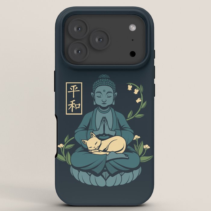Cat Meditation Buddhism Buddha by Tobe Fonseca iPhone Case Gallery Image 7