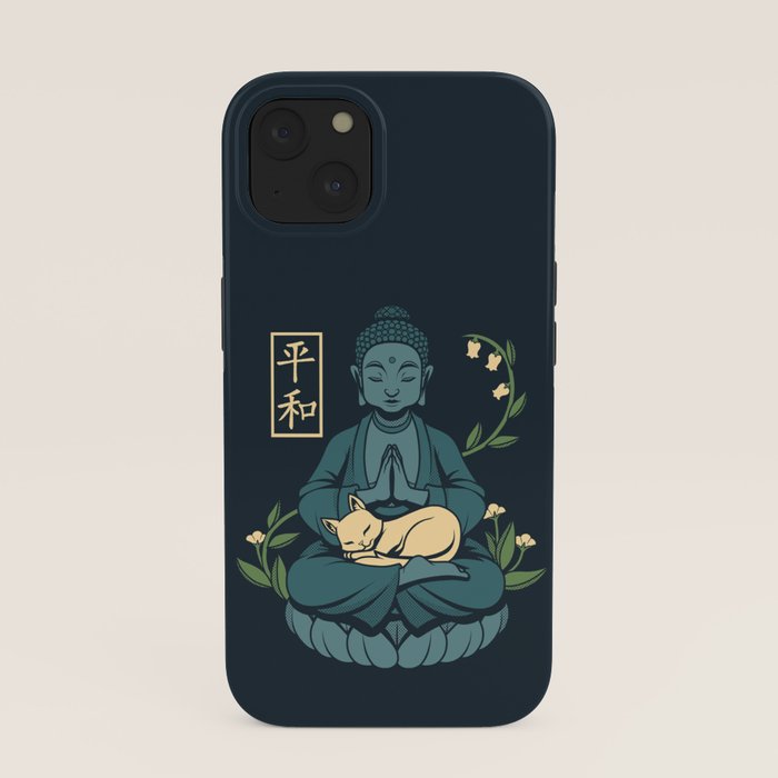 Cat Meditation Buddhism Buddha by Tobe Fonseca iPhone Case Gallery Image 37