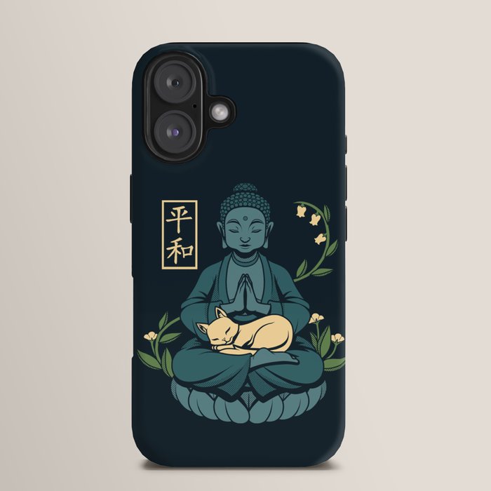 Cat Meditation Buddhism Buddha by Tobe Fonseca iPhone Case Gallery Image 13