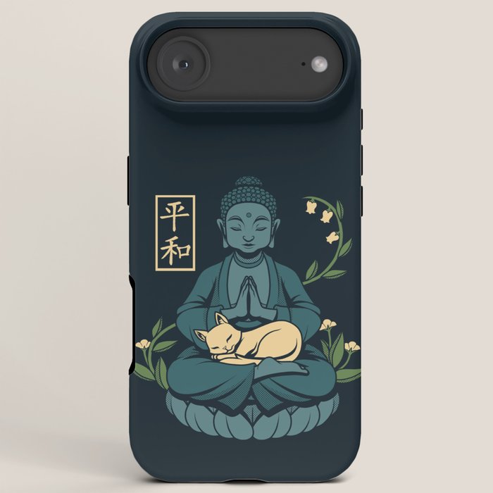 Cat Meditation Buddhism Buddha by Tobe Fonseca iPhone Case Gallery Image 6