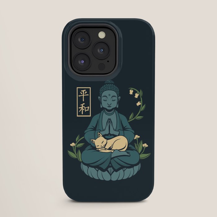 Cat Meditation Buddhism Buddha by Tobe Fonseca iPhone Case Gallery Image 27
