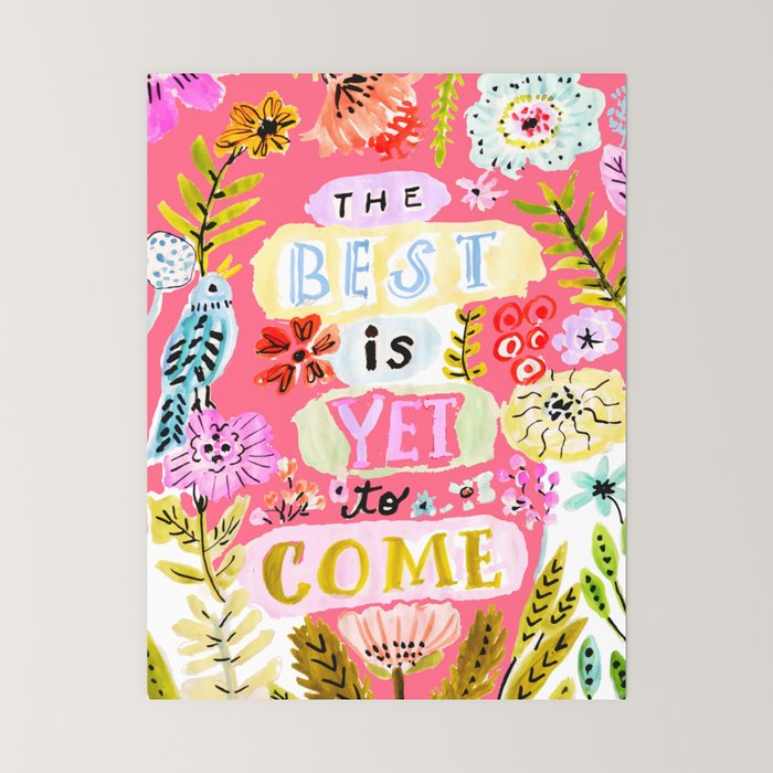 The Best is Yet to Come Pink Mini Art Print Gallery Image 6