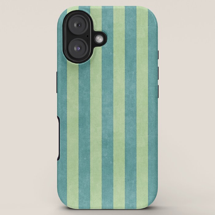 STRIPES - 005 - teal and green iPhone Case Gallery Image 5