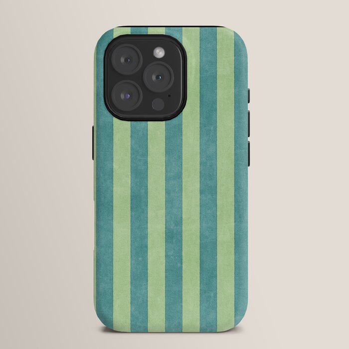 STRIPES - 005 - teal and green iPhone Case Gallery Image 15