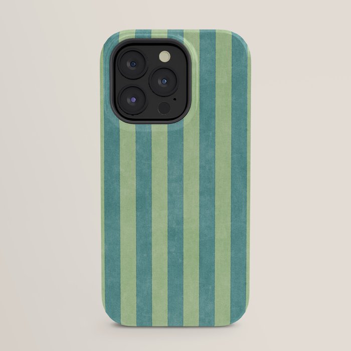 STRIPES - 005 - teal and green iPhone Case Gallery Image 31