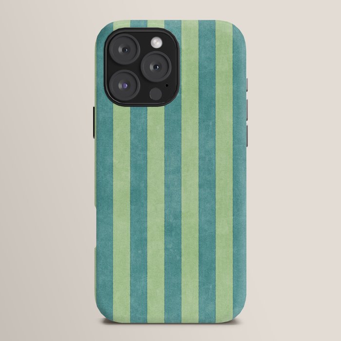 STRIPES - 005 - teal and green iPhone Case Gallery Image 16