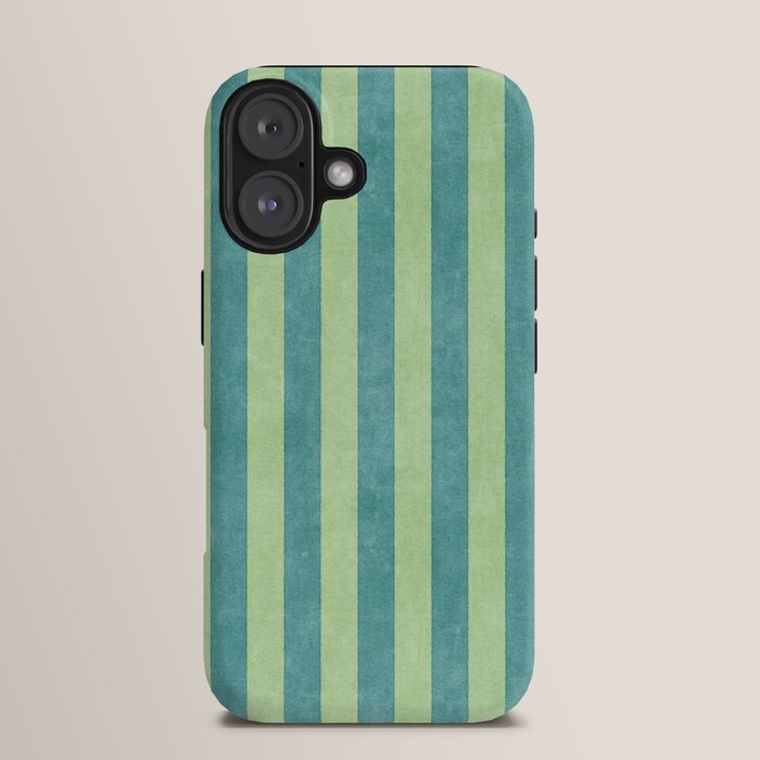 STRIPES - 005 - teal and green iPhone Case Gallery Image 13