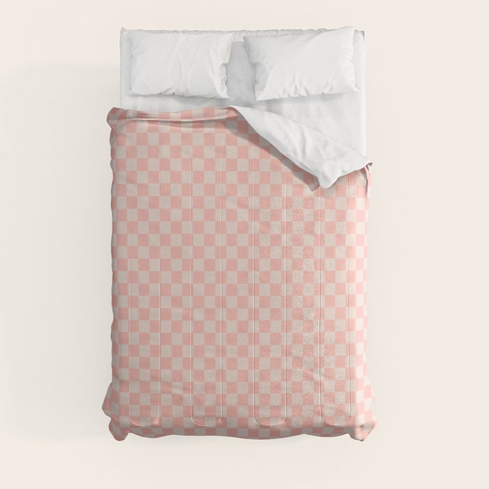 Check VII - Pink â Checkerboard Print Comforter Gallery Image 3
