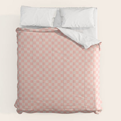 Check VII - Pink â Checkerboard Print Comforter Gallery Image 7