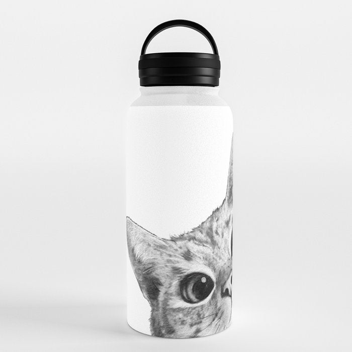 sneaky cat Water Bottle Gallery Image 6