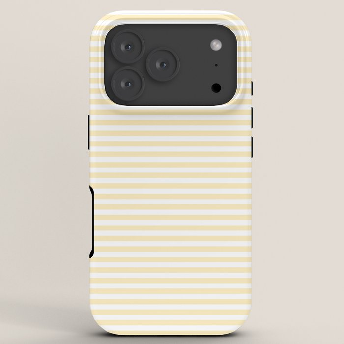 Lemon Honey Cream Stripe iPhone Case Gallery Image 7