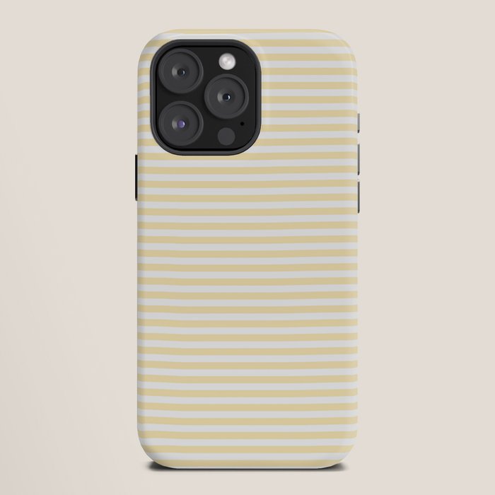 Lemon Honey Cream Stripe iPhone Case Gallery Image 12