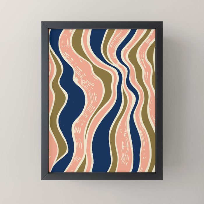 Earthy Rivers Cobalt Mini Art Print Gallery Image 3