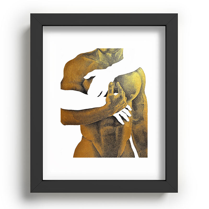 Echoes II - NOODOOD Painting (Gold doesn't print shiny) Framed Art Print Gallery Image 33