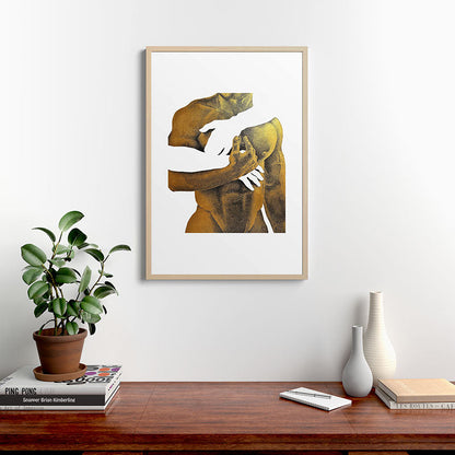 Echoes II - NOODOOD Painting (Gold doesn't print shiny) Framed Art Print Gallery Image 12
