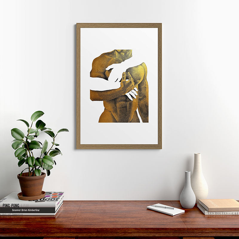 Echoes II - NOODOOD Painting (Gold doesn't print shiny) Framed Art Print Gallery Image 24