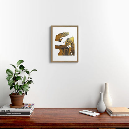 Echoes II - NOODOOD Painting (Gold doesn't print shiny) Framed Art Print Gallery Image 6