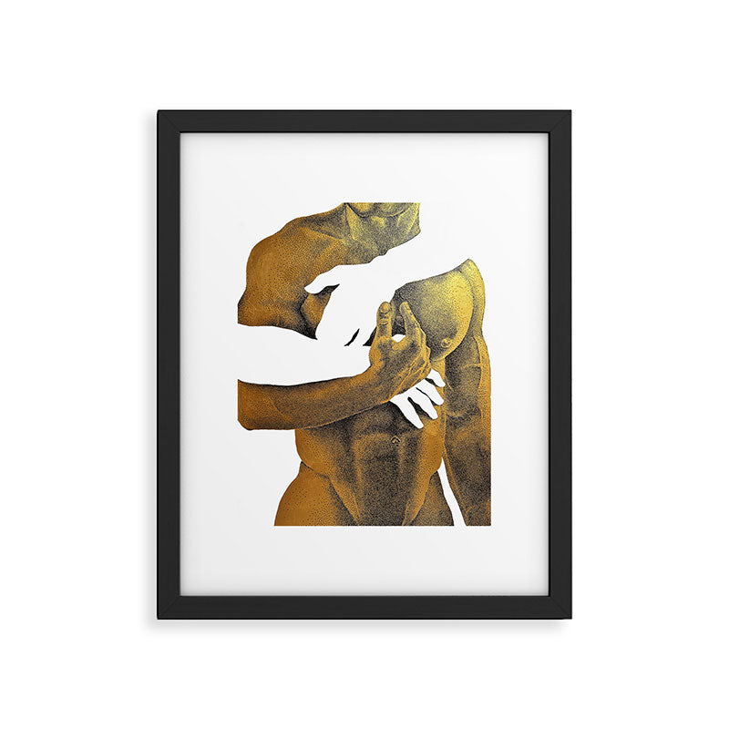 Echoes II - NOODOOD Painting (Gold doesn't print shiny) Framed Art Print Gallery Image 3