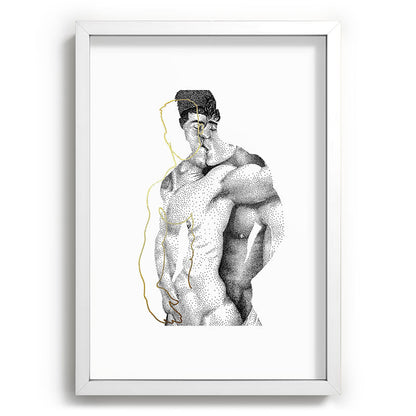 Figuration 1 (GOLD DOESN'T PRINT SHINY) Framed Art Print Gallery Image 46