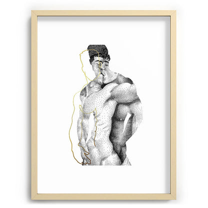 Figuration 1 (GOLD DOESN'T PRINT SHINY) Framed Art Print Gallery Image 43