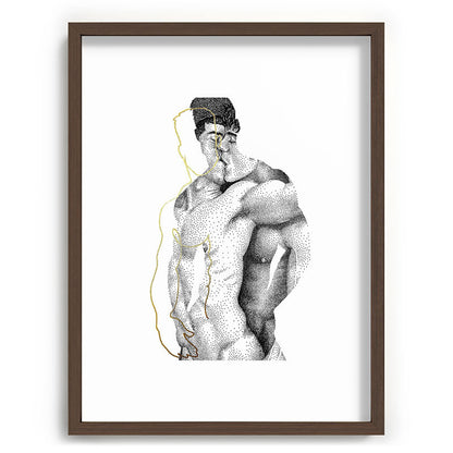 Figuration 1 (GOLD DOESN'T PRINT SHINY) Framed Art Print Gallery Image 39