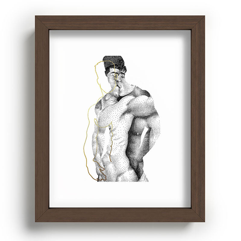 Figuration 1 (GOLD DOESN'T PRINT SHINY) Framed Art Print Gallery Image 37