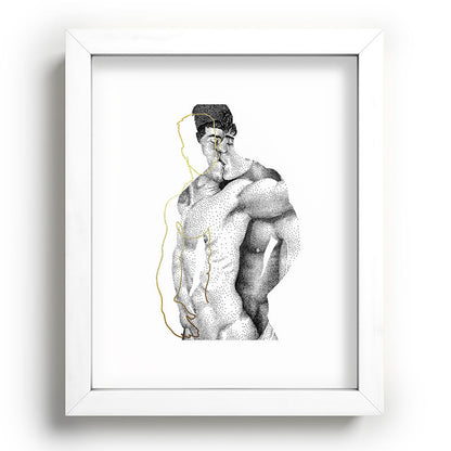 Figuration 1 (GOLD DOESN'T PRINT SHINY) Framed Art Print Gallery Image 45