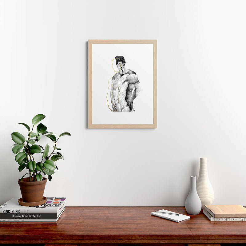 Figuration 1 (GOLD DOESN'T PRINT SHINY) Framed Art Print Gallery Image 27