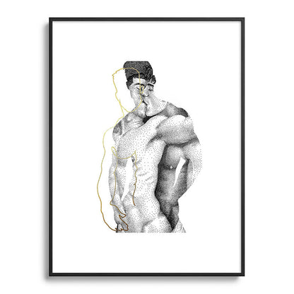 Figuration 1 (GOLD DOESN'T PRINT SHINY) Framed Art Print Gallery Image 51