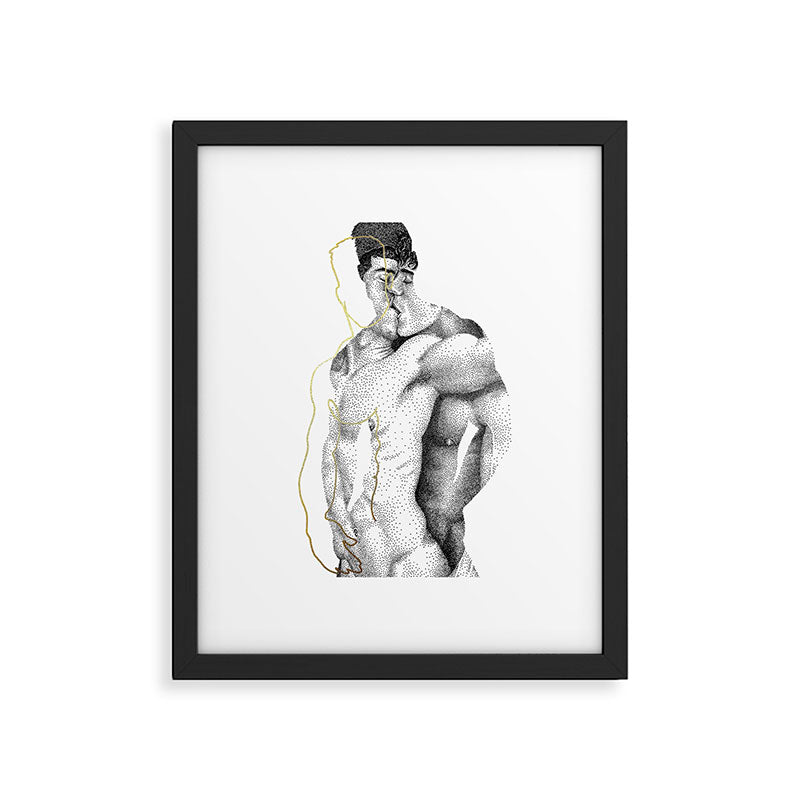 Figuration 1 (GOLD DOESN'T PRINT SHINY) Framed Art Print Gallery Image 2