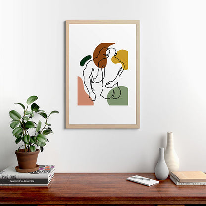 NOODDOOD Linework 1 Framed Art Print Gallery Image 28