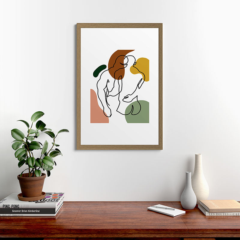 NOODDOOD Linework 1 Framed Art Print Gallery Image 24