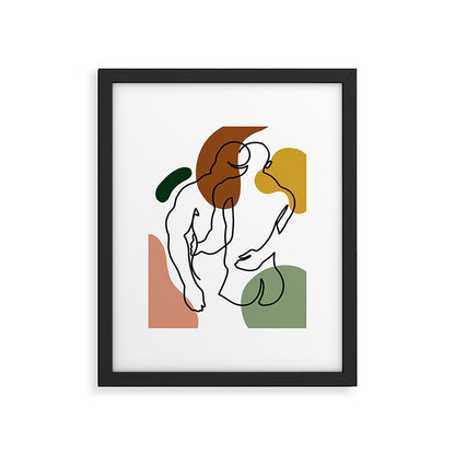 NOODDOOD Linework 1 Framed Art Print Gallery Image 4