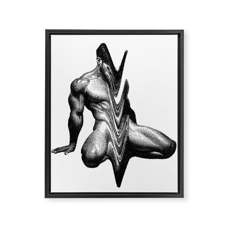 Wavy 3 NOODDOODs Framed Canvas Print Gallery Image 3
