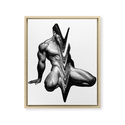 Wavy 3 NOODDOODs Framed Canvas Print Gallery Image 7